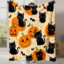 Axyaa Coral Fleece Flannel Blanket: Halloween Gift, Office Nap, Casual Blanket