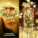 Axyaa Twinkle Fairy Light Green Copper Wire String for Christmas Tree Decoration