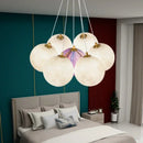 Axyaa Nordic Cream Moonlight Pendant Lamp for Living Room, Bedroom, Children's Room, Dining Room