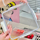 Axyaa Portable Fruit & Snack Storage Box: Home Living Room Refrigerator Sealed Bento Box