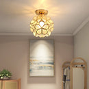 Axyaa Copper Petal LED Chandelier: Nordic Minimalist Art Decor Ceiling Lamp