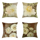Axyaa Floral Linen Pillowcase 45x45cm
