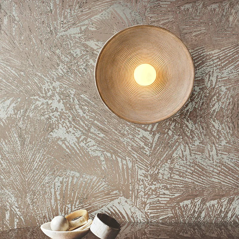 Retro Japanese Style Wall Circle Lamp by Axyaa for Bedroom, Living Room, Dining Room