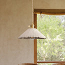 Axyaa Cream Pendant Light: Japanese Design, Adjustable Height, Wabi-Sabi Style