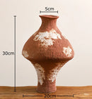 Ceramic Vase Artificial Flowers Pot Abstract Artwork Floral Vases Axyaa