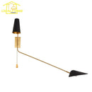 Axyaa Copper Swing Arm Wall Lamp Double Head LED E27 Gold/Black/White - Bedroom Sofas
