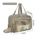 Axyaa Travel Toiletry Storage Bag: Portable PVC Organizer for Cosmetics, Toiletries & Makeup