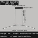 Axyaa LED Arc Pendant Light - Adjustable Brightness, Energy Efficient Kitchen Ceiling Lamp