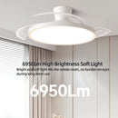 Axyaa 42/48in LED Ceiling Fan Light for Home Indoor Lighting Fixtures