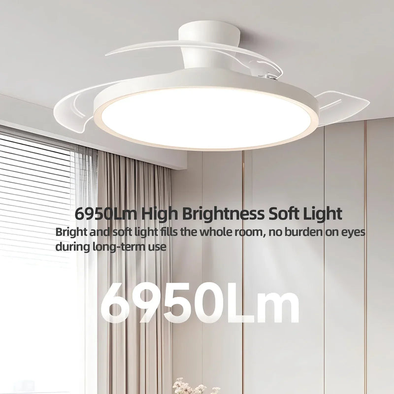 Axyaa 42/48in LED Ceiling Fan Light for Home Indoor Lighting Fixtures