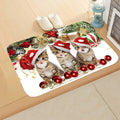 Axyaa Christmas Animal Print Door Mat - Non-Slip Home Decoration