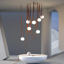 White Glass Chandelier for Home Decor - Axyaa Nordic Design Lighting