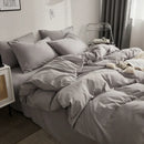 Axyaa Solid Color Matching Bed Four-Piece Set with Spring & Summer Design