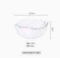 Axyaa Gold Rimmed Glass Bowls & Plates Set for Elegant Tableware & Desserts