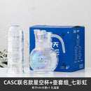 Axyaa Astronaut Glass Breakfast Cup with Lid and Spoon