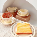 Axyaa Ceramic Breakfast Tea Cup Set - Korean Style Cute Milk Tableware