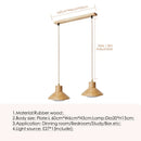 Axyaa Wood LED Ceiling Lamp with Acrylic Panels for Home Decor