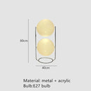 Axyaa Chrome Metal LED Floor Lamp with White Acrylic Ball Lights