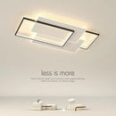 Axyaa Modern White Square LED Ceiling Lamp for Bedroom & Living Room