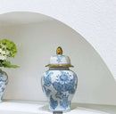 Axyaa Blue White Porcelain Vases Jars Jingdezhen Ornaments Home Decor Crafts