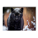 Axyaa Winter Snow Animals Canvas Wall Art Print for Living Room