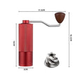 Axyaa Stainless Steel Manual Coffee Grinder with Extended Handle