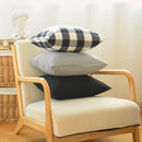 Axyaa Black White Checkered Cushion Cover Nodic Style Pillowcase Sofa Decor 30x50cm/45x45cm