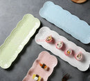 Axyaa Dessert Dim Sum Plate Creative Ceramic Tray for Bread Snacks