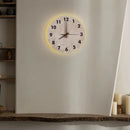 Axyaa LED Wall Sconce Stone Clock Light for Home Decor