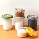 Axyaa Plastic Food Storage Box Handle Sealed Coffee Sugar Container