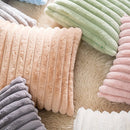 Axyaa Faux Fur Throw Pillow Covers - Soft Fluffy Couch Cushion Covers