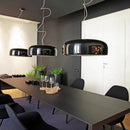 Axyaa Modern Aluminum Pendant Lamp in Black for Home and Office Lighting