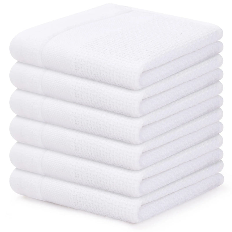 Axyaa Kitchen Cotton Towels: Absorbent Honeycomb Dish Cloths, Reusable & Washable