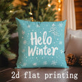 Axyaa Christmas & Winter Gnome Deer Pillows Pattern Cushion Cover for Sofa Bedroom Car