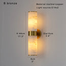 Axyaa Marble & Copper Wall Lamp for Modern Luxury Living Room & Bedroom.