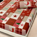 Axyaa Christmas Patchwork Three-Piece Bed & Duvet Cover Set