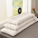 Axyaa Knitted Cotton Couple Pillow White Grey 48*150cm