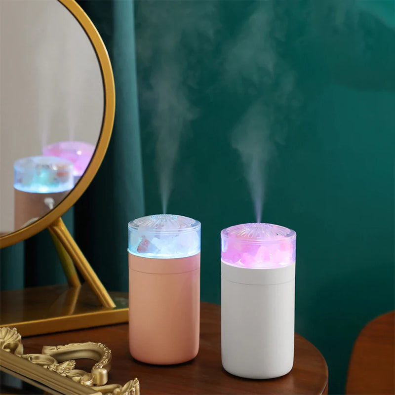 Axya Mini Salt Lamp Diffuser & Night Light for Office, Bedroom Decor