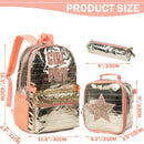 Axyaa Girls School Backpack Set: Backpack, Lunch Box, Pencil Case - Ages 8-10