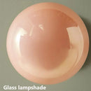 Axyaa Pink Glass LED Wall Light - Modern Nordic Design, Decorative Night Light