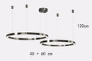 Axyaa Modern Circular Ring Pendant Light for Minimalist Living Room