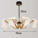 Axyaa Modern LED Chandelier Pendant Light for Dining Room Decor - Indoor Ceiling Lamp