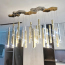 Axyaa Gold/Silver LED Pendant Light: Modern Minimalist Lighting for Dining and Living Room