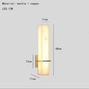 Axyaa Marble Wall Lamp Copper Sconce for Living Room, Bedroom, Dining Room