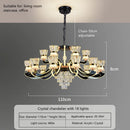 Axyaa Modern Crystal Chandelier Hanging Lamp for Luxury Home Lighting