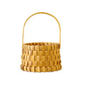 Axyaa Woven Rattan Flower Basket with Waterproof Lining and Handle
