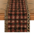 Axyaa Wood Grain Table Runner: Farmhouse Dining Decor for Holiday Parties & Home Tables