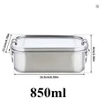Axyaa Stainless Steel Bento Box: Sealed Metal Lunch Container for Kids & Adults