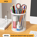 Axyaa Mesh Pencil Cup Pen Holder Black Metal Desktop Organizer