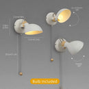 Axyaa Matte Metal Directional Wall Lamp with Replaceable E14 Bulb.